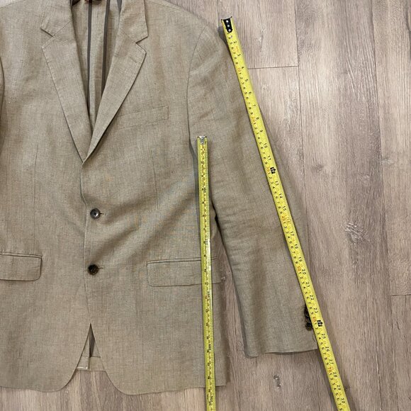 Banana Republic Slim Fit Linen Blazer 40R – Oatmeal Beige - Picture 8 of 10
